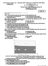 Đề khảo sát chất lượng môn Đại lý Lớp 12 - Mã đề 002 - Năm học 2018-2019 - Sở giáo dục và đào tạo Thanh Hóa